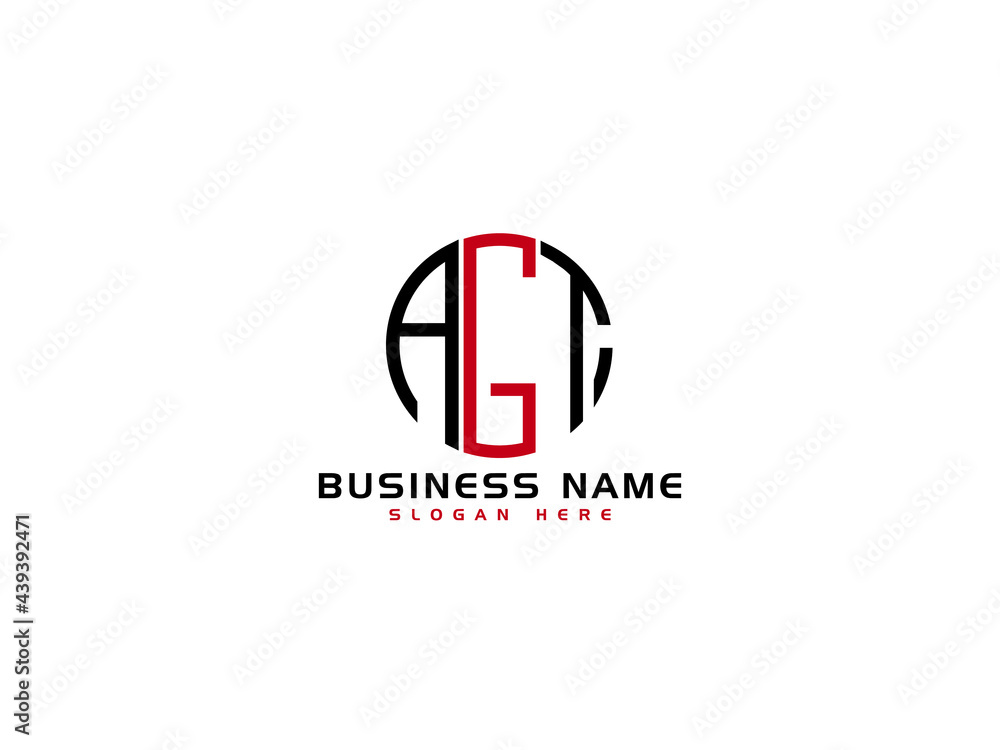 Letter AGT Logo Icon Vector Image Design For All Business Stock Vector ...