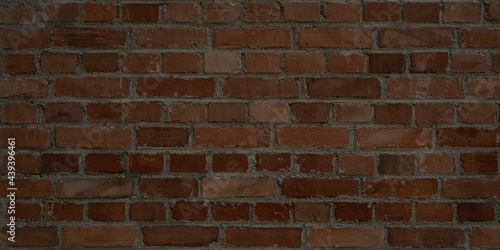 background with red real bricks with space text