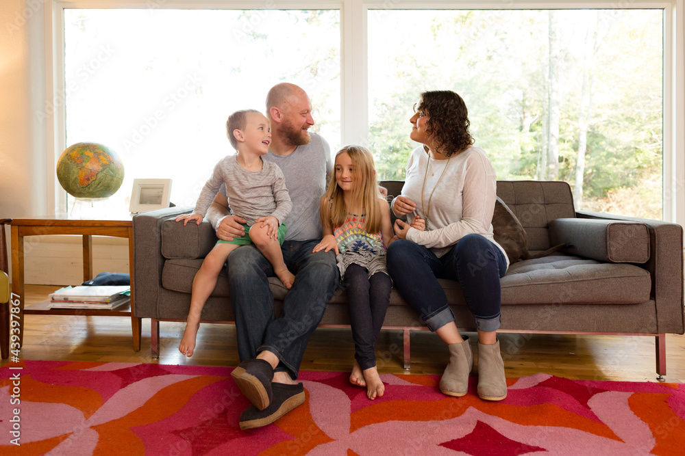 goofy family poses on couch goofy family poses on couch