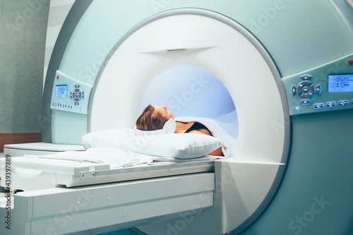 CT scanner with patient  photo