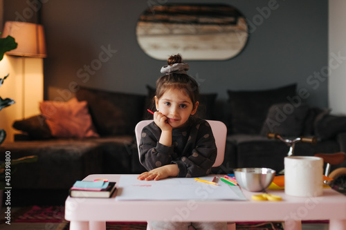 Little Girl at Home photo