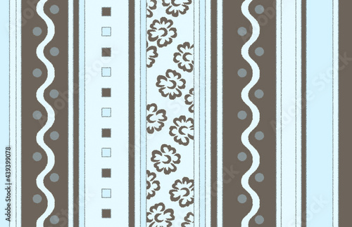 Carpet bathmat and Rug Boho style ethnic design pattern with distressed woven texture and effect © Graphics & textile