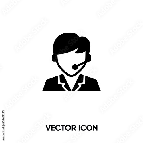 Operator vector icon. Modern, simple flat vector illustration for website or mobile app. Operator symbol, logo illustration. Pixel perfect vector graphics