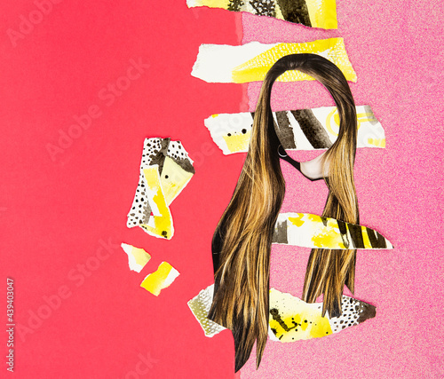 Long hair collage