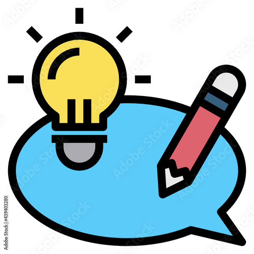 dialog line icon