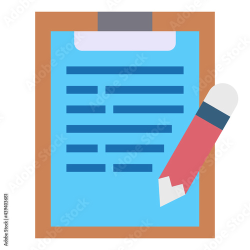 clipboard flat icon