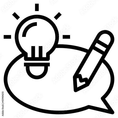 dialog line icon