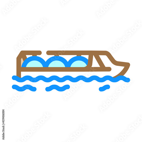 gas hydrogen carrier ship color icon vector. gas hydrogen carrier ship sign. isolated symbol illustration