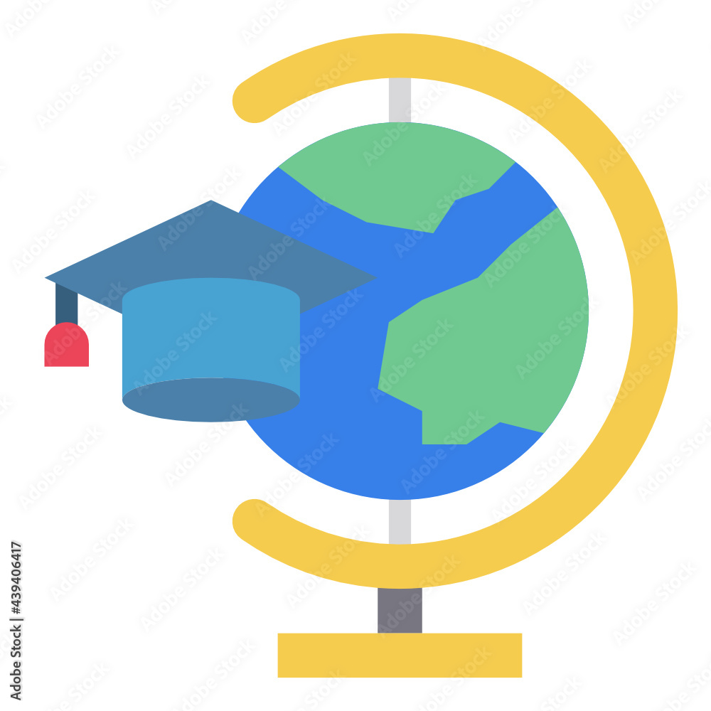 graduation cap flat icon graduation cap flat icon