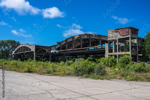Ruins of old military East Prussian air hangars from the Second World War on the Vistula Spit, now destroyed © Sotis