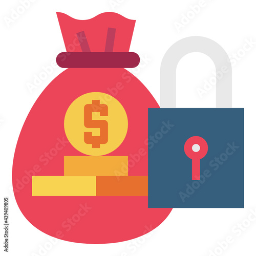 money bag glyph icon