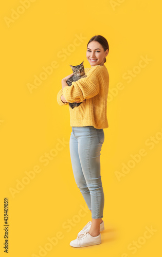 Beautiful young woman with ...