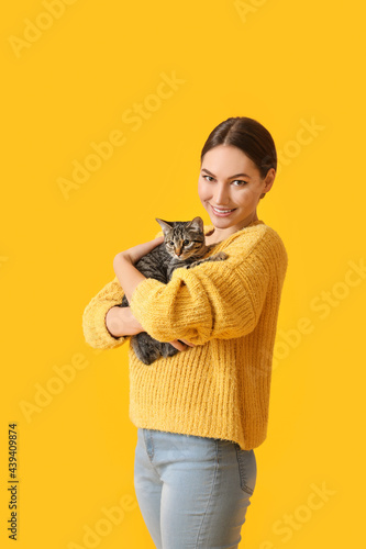 Beautiful young woman with ...