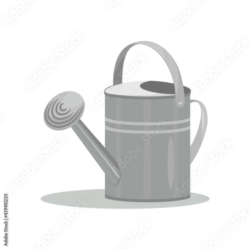 Watering can illustration isolated on white background. Garden tool icon.