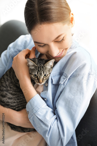 Beautiful young woman with ...