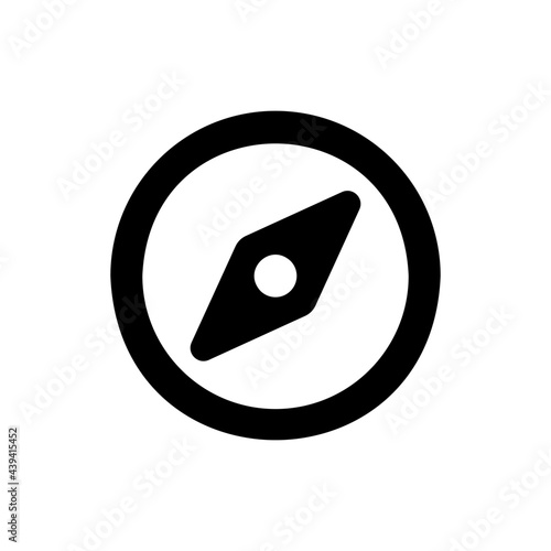 Compas vector icon. Indicator of the cardinal points symbol. Vector illustration EPS 10