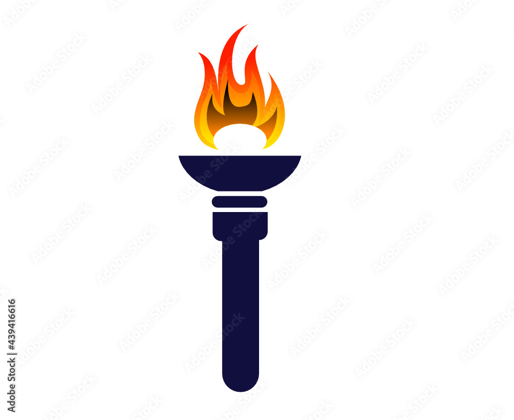 torch game design with flame illustration with Background White
torch game design with flame illustration with Background White