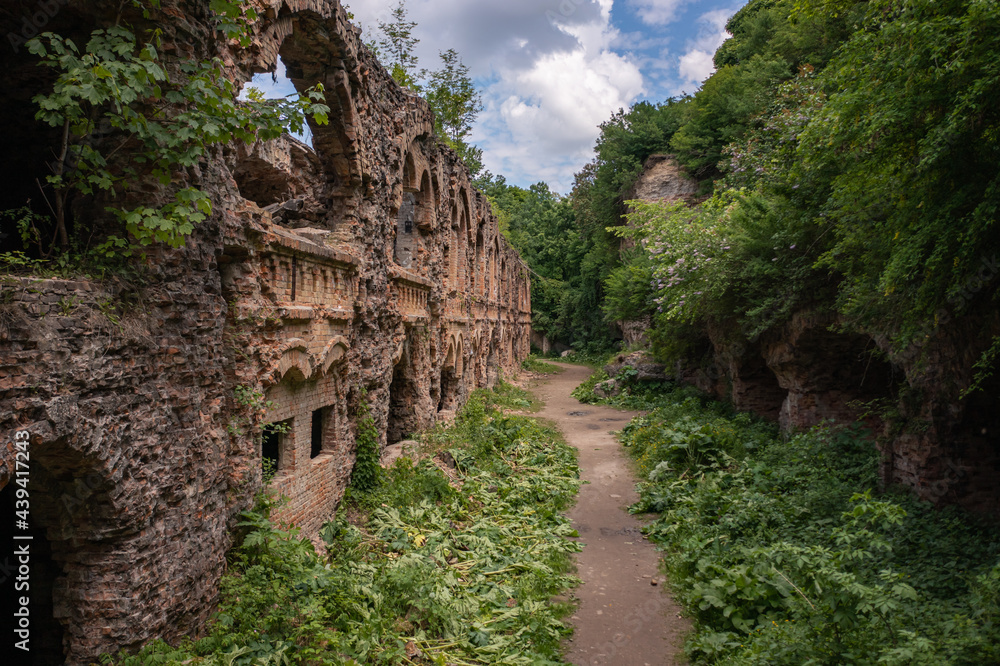 Abandoned Military Tarakaniv Fort (Dubno Fort, New Dubno Fortress) - a defensive structure of 19th century in Tarakaniv, Ukraine.