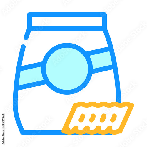 ricciutelle pasta color icon vector. ricciutelle pasta sign. isolated symbol illustration