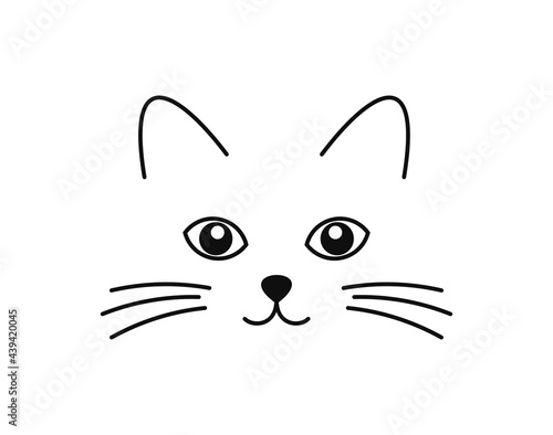 Cute cat face.