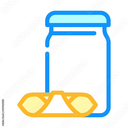 garganelli pasta color icon vector. garganelli pasta sign. isolated symbol illustration