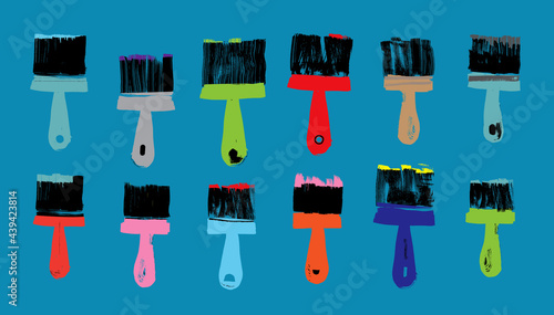 Twelve Paint Brushes