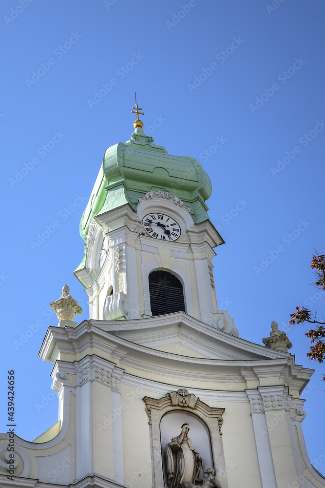 Church of St Elizabeth (Kostol sv Alzbety) and the Monastery of the Sisters of the Order of St Elizabeth in Bratislava. Slovakia. Church of St Elizabeth (Kostol sv Alzbety) and the Monastery of the Sisters of the Order of St Elizabeth in Bratislava. Slovakia.