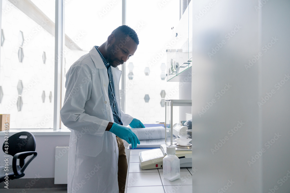 Researcher Working In Lab Researcher Working In Lab
