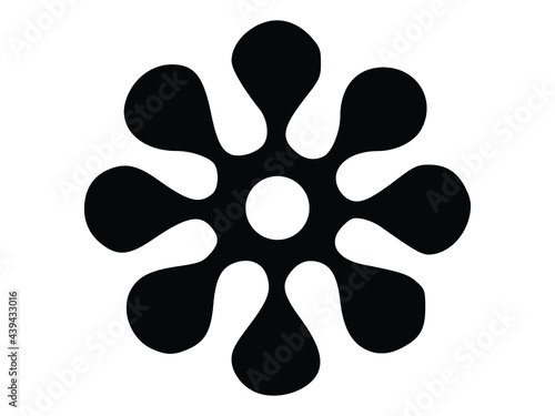 Black music symbol of Release pedal 