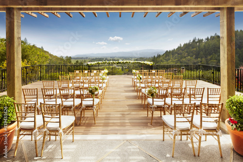 Destination wedding in wine country photo