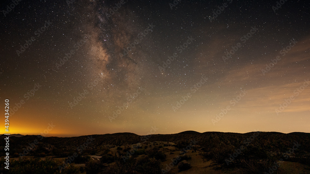 Milky Way Galaxy Desert Sky