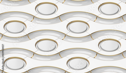 White horizontal ways.