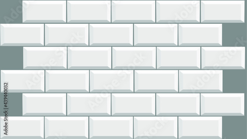 White seamless tile brick pattern.