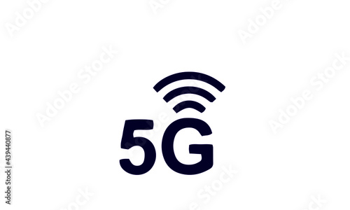  5G network icon set vector design 