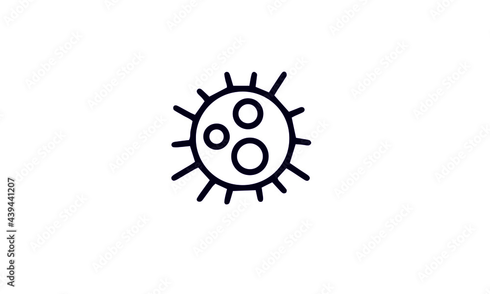 Bacteria icon set vector design Bacteria icon set vector design