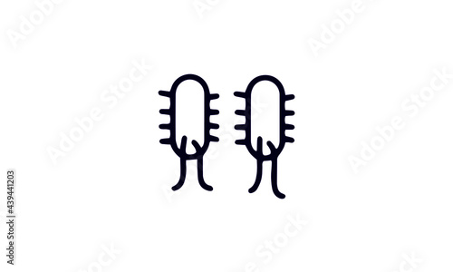 Bacteria icon set vector design  © perstige 