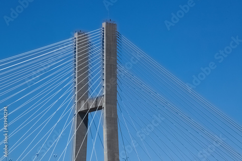 Fototapeta Naklejka Na Ścianę i Meble -  Talmadge Memorial Bridge from Savannah, GA