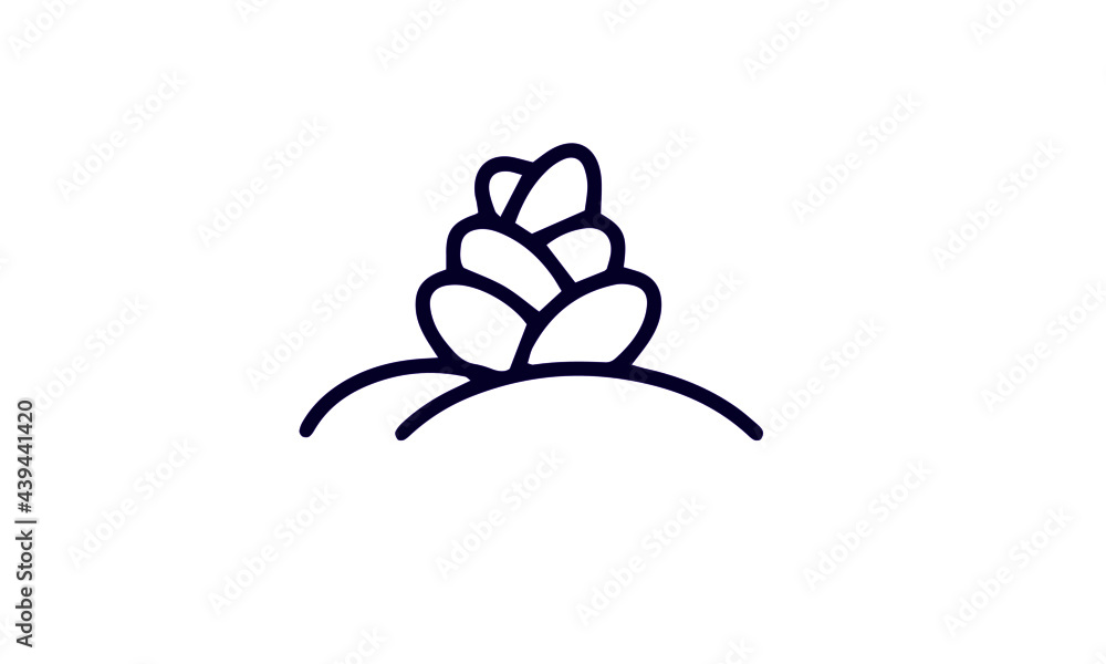 Fototapeta premium Cactus icon set vector design 