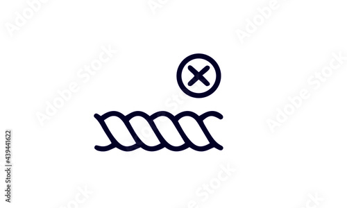 Fabric feature icon set vector design 