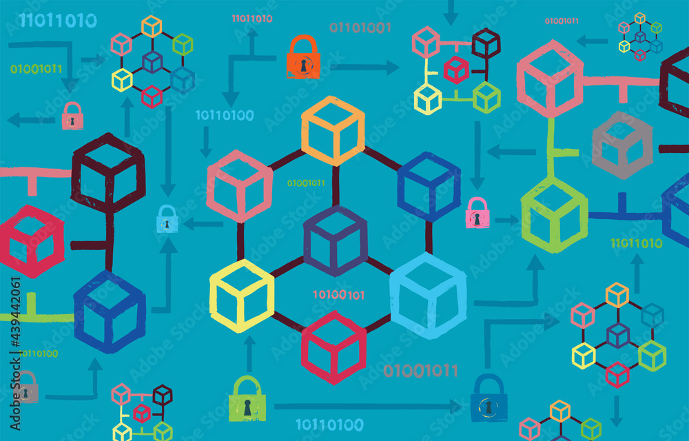 Block-Chain Illustration Block-Chain Illustration