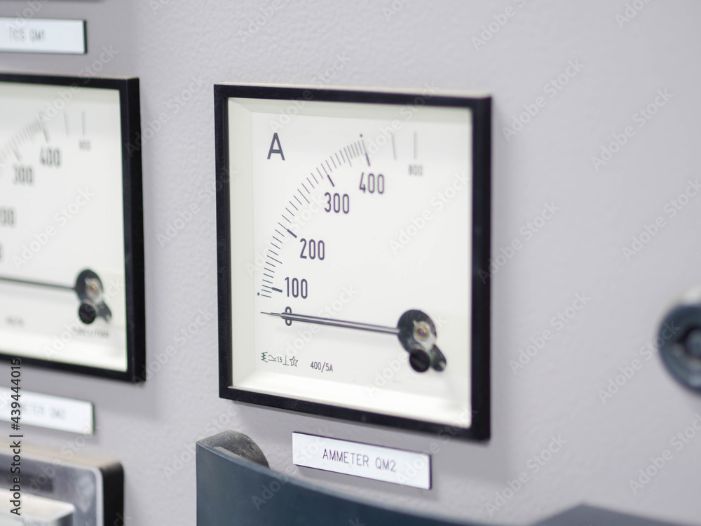 Analog display of switch gear in power plant. Analog display of switch gear in power plant.