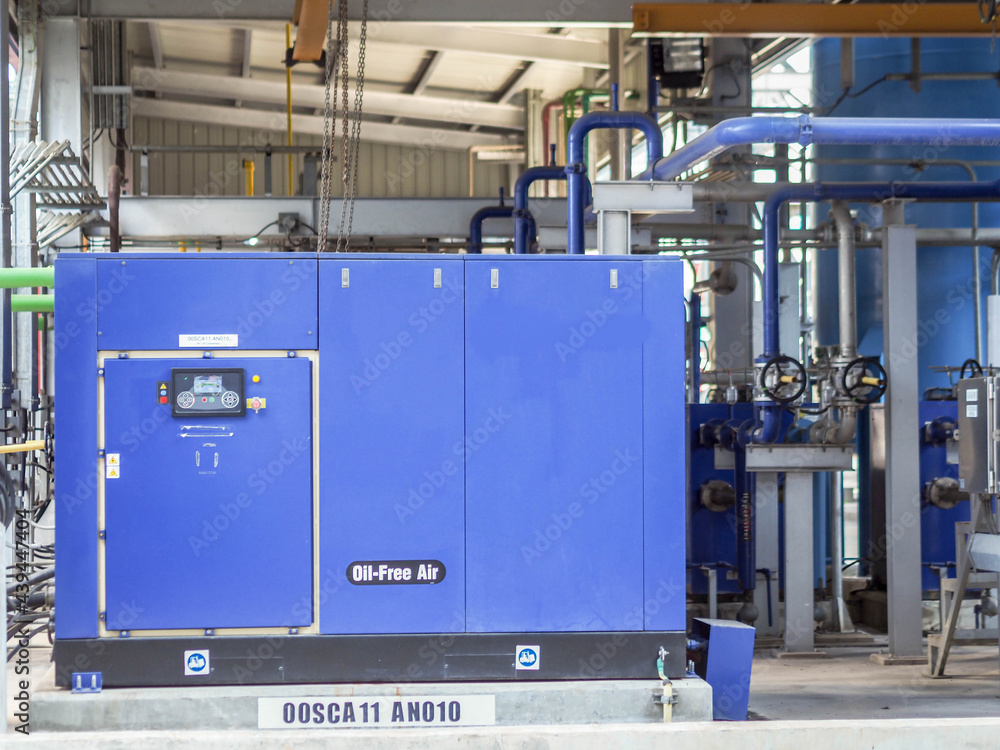 Air compressor systems for supply air to equipment such control valve in power plant. Air compressor systems for supply air to equipment such control valve in power plant.