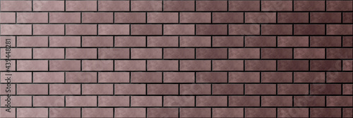 brick flat wall. smooth brickwork. brick texture