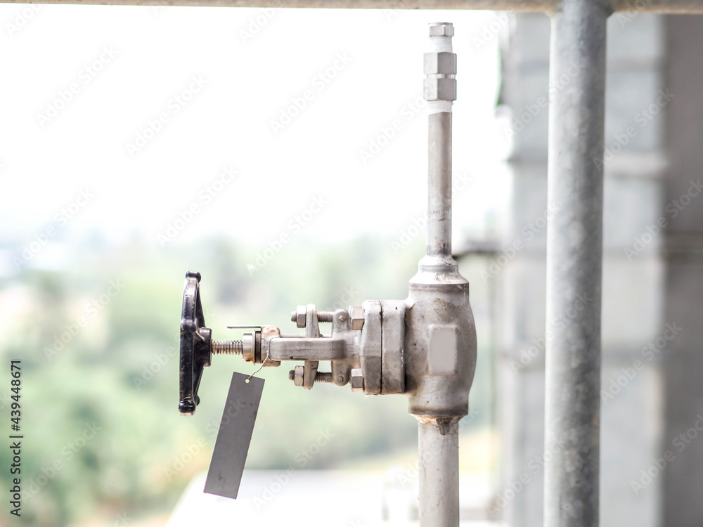 Manual valve of HRSG boilers systems (Heat recovery steam generator) in Combined-Cycle Co-Generation Power Plant. Manual valve of HRSG boilers systems (Heat recovery steam generator) in Combined-Cycle Co-Generation Power Plant.