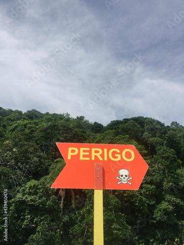 Perigo! Danger! at the beach photo