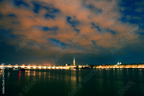 Bordeaux by night photo