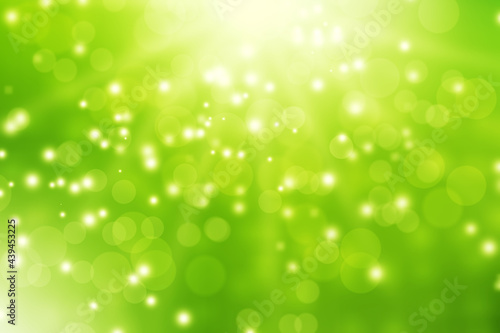 abstract green background bokeh blur light