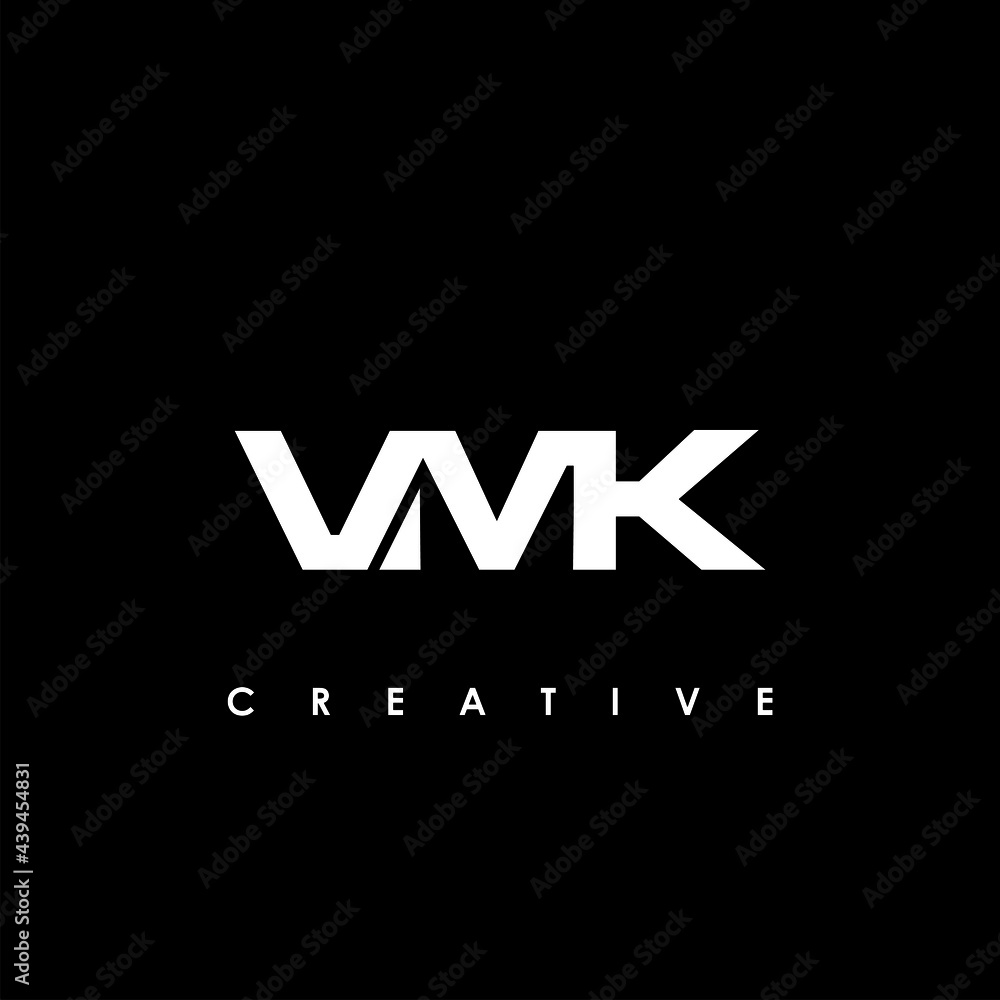 VMK Letter Initial Logo Design Template Vector Illustration
