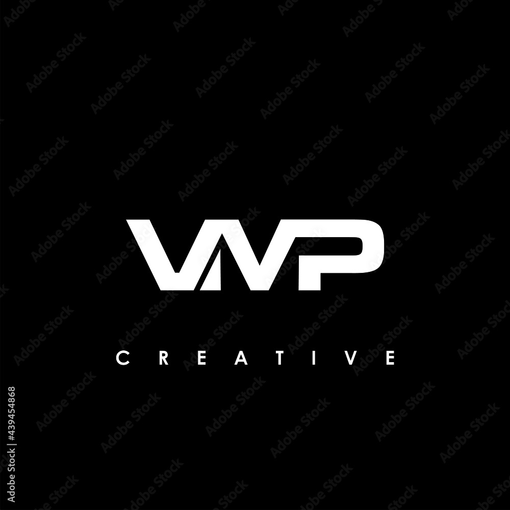 VMP Letter Initial Logo Design Template Vector Illustration