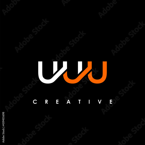 UUU Letter Initial Logo Design Template Vector Illustration photo